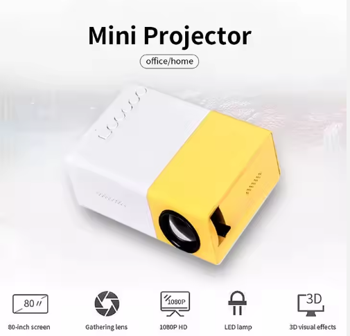 Pocket 3D Projector with Wifi | Mini Home Theater System 720P