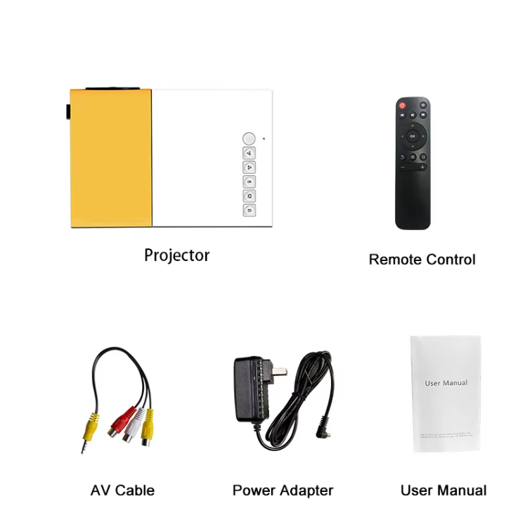 Pocket 3D Projector with Wifi | Mini Home Theater System 720P