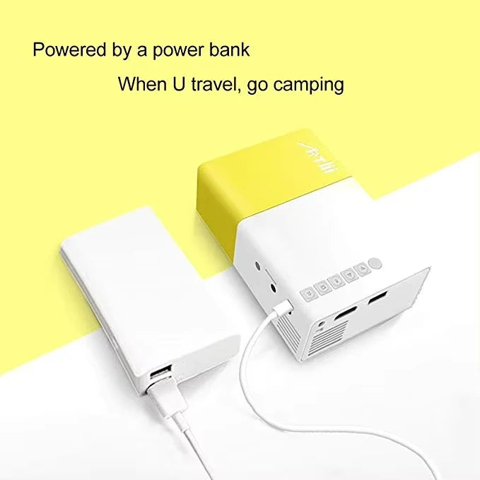 Pocket 3D Projector with Wifi | Mini Home Theater System 720P