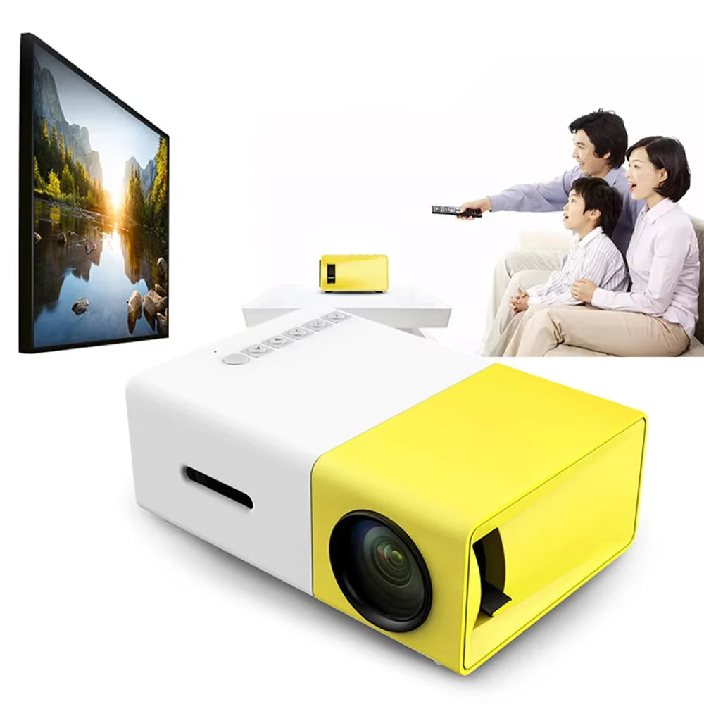 Pocket 3D Projector with Wifi | Mini Home Theater System 720P